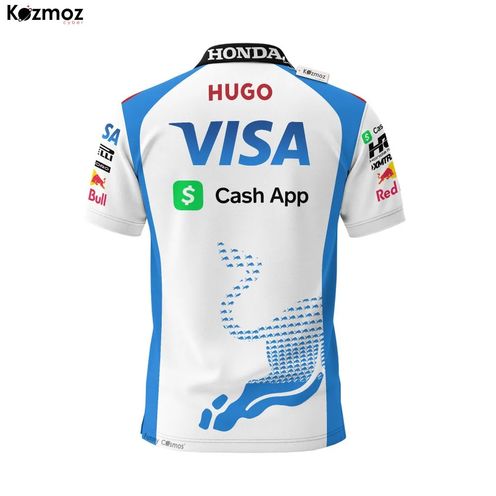 Visa Cash App RB Racing Polo Shirt 2025 Alpha RB Polo Team - Image 3