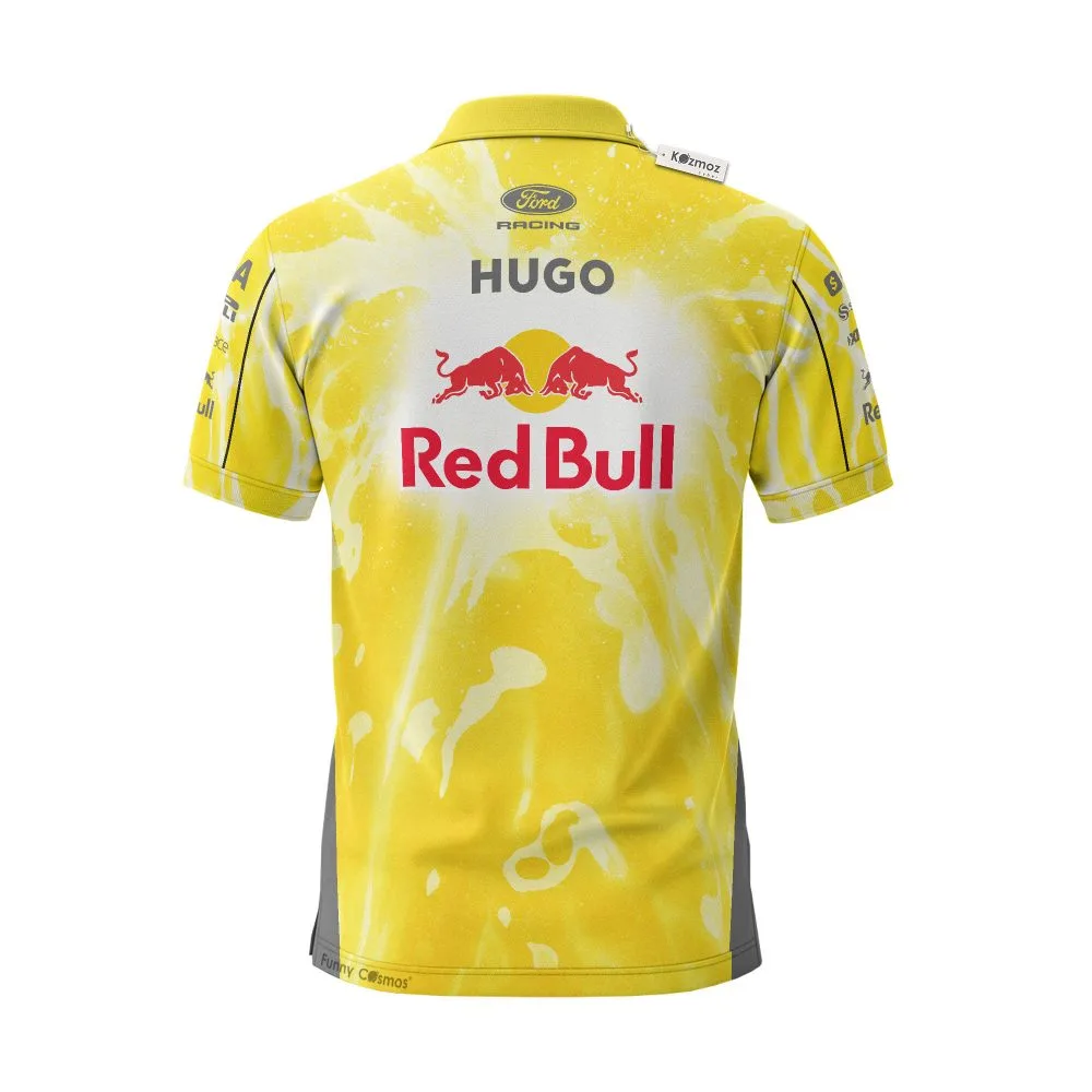 VISA Yellow Cash App RB F1 Team GP Miami 2026 Custom Polo Shirt - Image 3