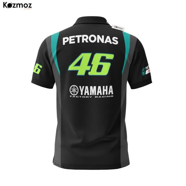 VR46 Polo Shirt 2021 - PETRONAS Yamaha SRT Racing Team - Image 3