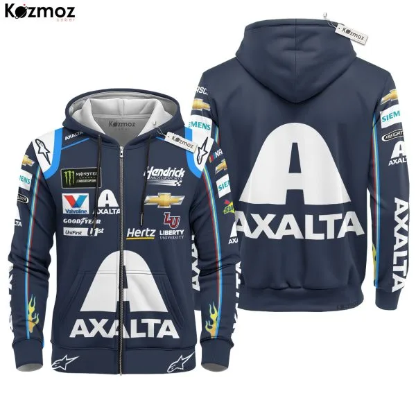 Alternative view of William Byron Shirt Hoodie Racing Uniform Clothes Nascar Sweatshirt Zip Hoodie Sweatpant