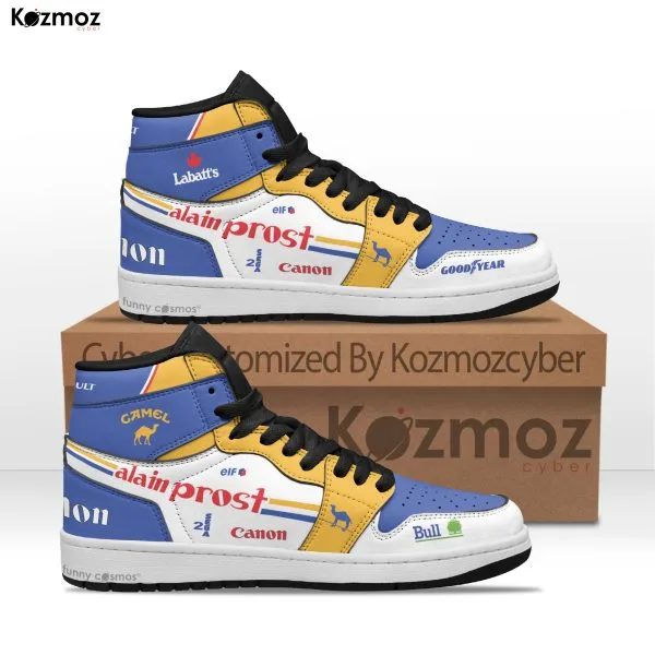 Williams Alain Prost Custom Shoes Renault FW15 Livery 1993 Racing Shoes