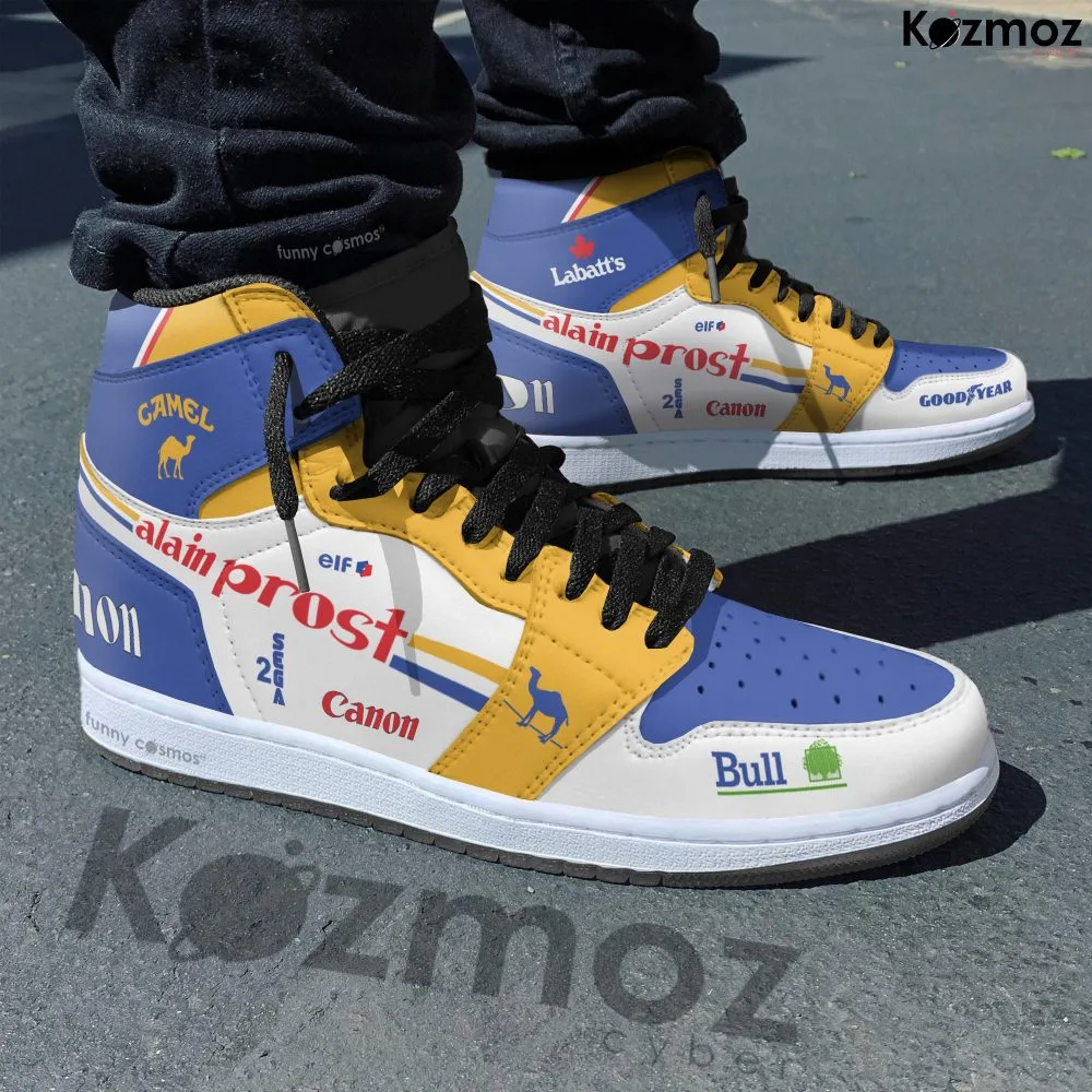 Williams Alain Prost Custom Shoes Renault FW15 Livery 1993 Racing Shoes - Image 3