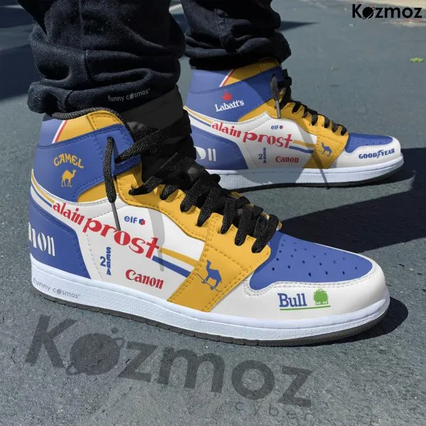 Williams Alain Prost Custom Shoes Renault FW15 Livery 1993 Racing Shoes - Image 3