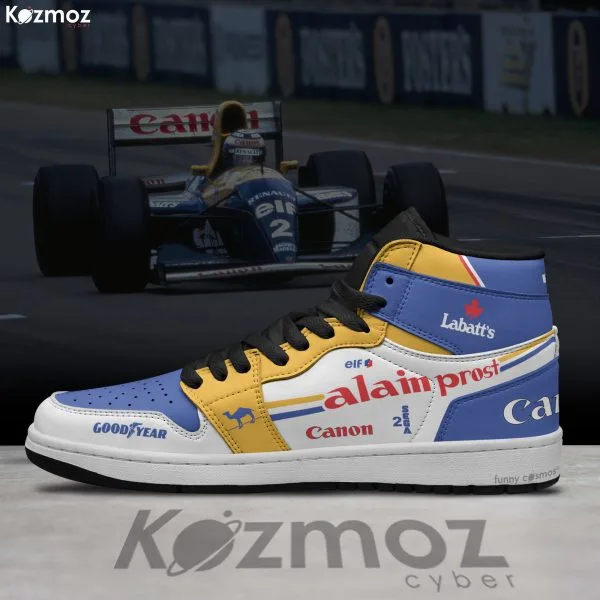 Alternative view of Williams Alain Prost Custom Shoes Renault FW15 Livery 1993 Racing Shoes