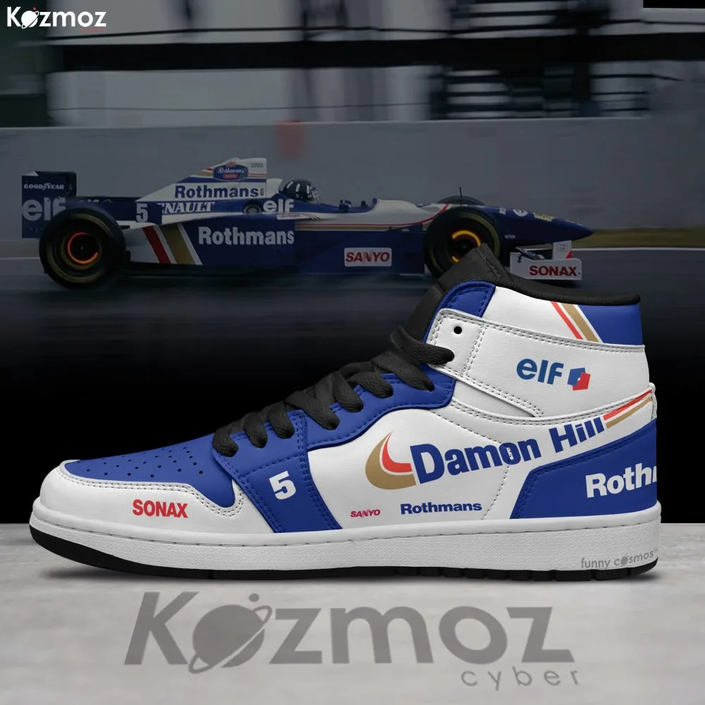 Williams Damon Hill Custom Shoes FW18 Livery 1996 Racing Shoes - Image 3