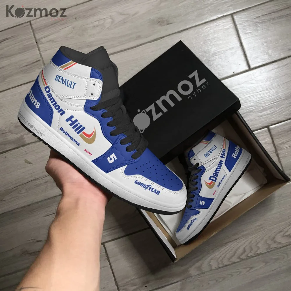 Williams Damon Hill Custom Shoes FW18 Livery 1996 Racing Shoes - Image 4