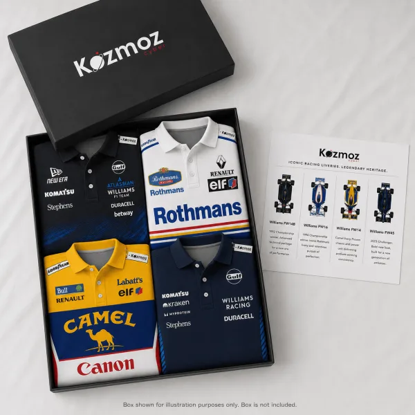 Alternative view of Williams F1 Racing Polo Shirt Pack - F1 Team Fan Gift Bundle Pack