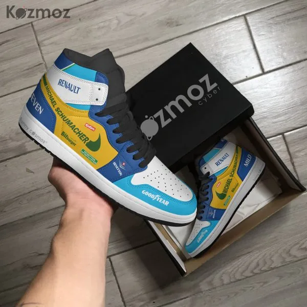 Williams Nelson Piquet Custom Shoes FW11B Livery 1987 Racing Shoes - Image 4