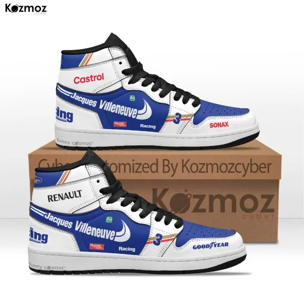 Williams Racing Jacques Villeneuve Custom Shoes FW19 Livery 1997 Racing Shoes