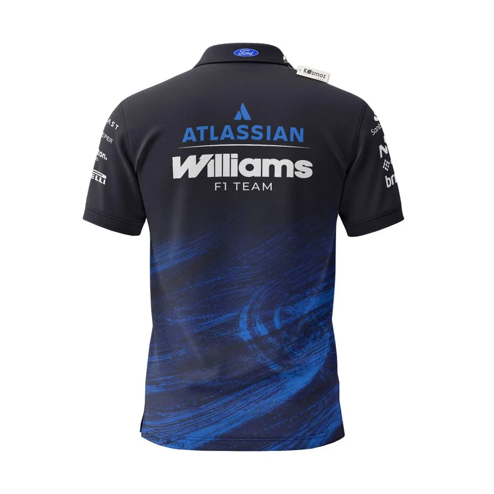 Williams Racing Team 2026 New Era Tech Custom Polo Shirt - Image 3