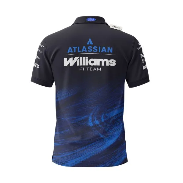 Williams Racing Team 2026 New Era Tech Custom Polo Shirt - Image 3