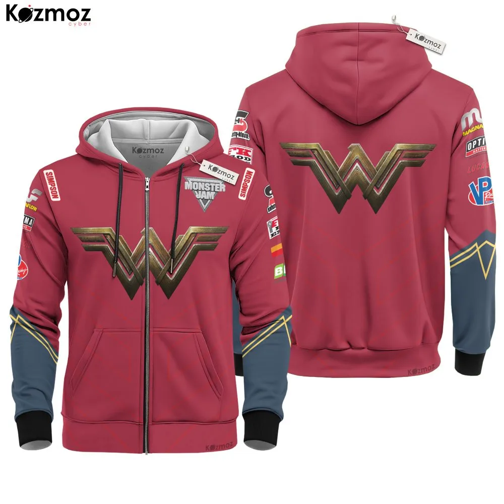 Wonder Woman Monster Truck Racing Suit Uniform- Monster Jam Racing Team - - Image 3