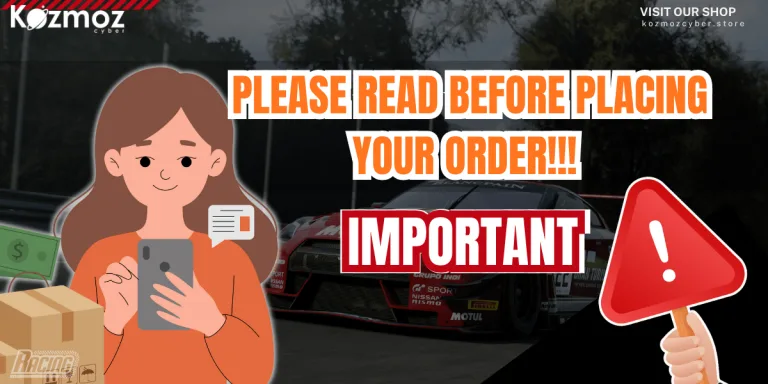Important: Please Read Before Placing Your Order At Kozmozcyber