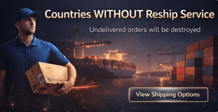 Important Notice: Countries WITHOUT Reship Service