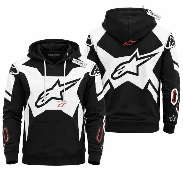Alpinestars GP Plus V4 Sp Leather Suit Black White Version Custom Racing Suit - Image 3