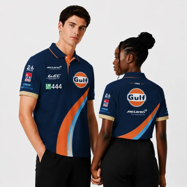 ML 720s LMGT3 Evo"Gulf" Le Mans 1995 Tribute Custom Polo Shirt
