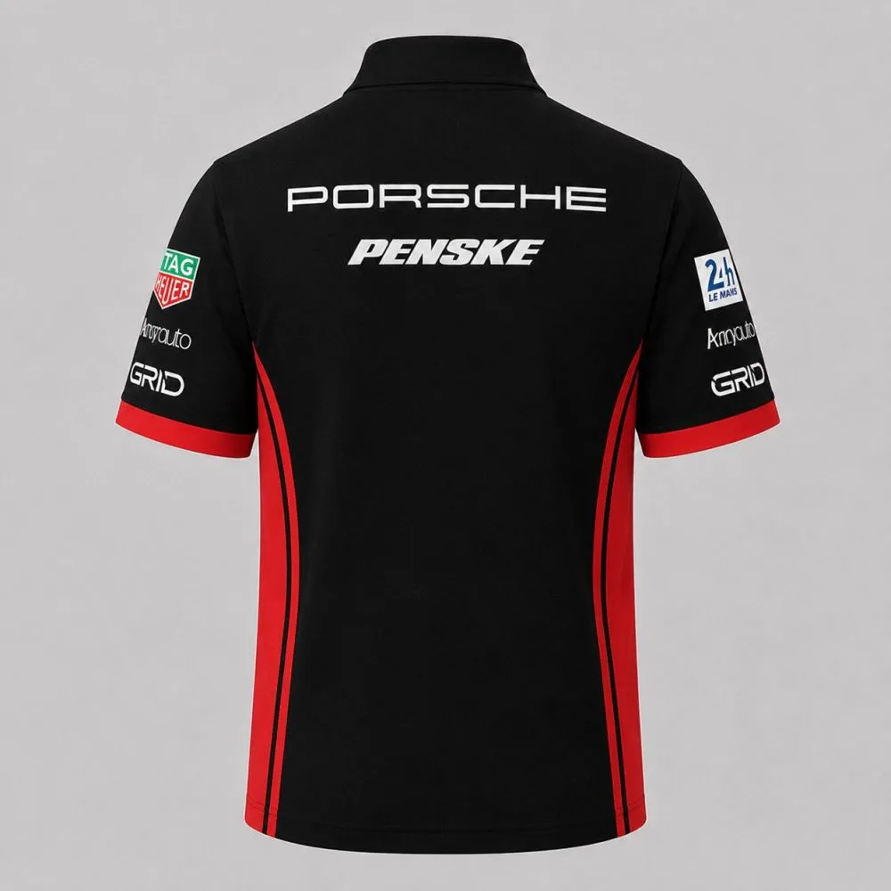 Porsh Penske Le Mans 24h 2025 Custom Quarter Zip Shirt - Image 5