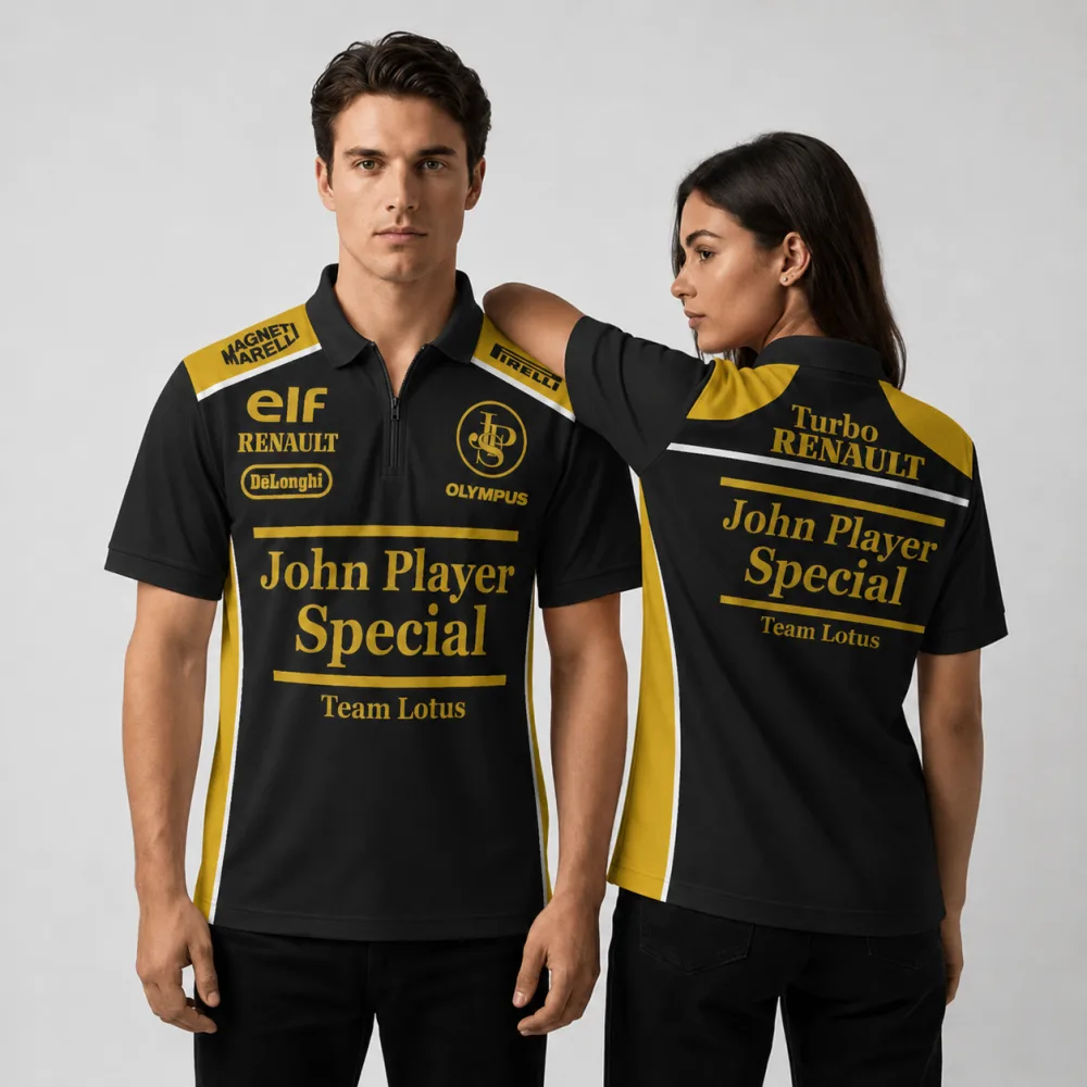 Team Lotus Renault 1986 John Player Special Collection - Quarter Zip Jersey - Image 2