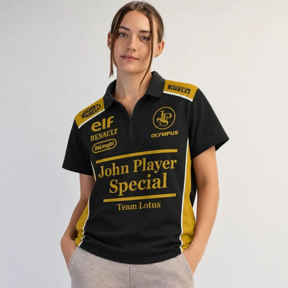 Team Lotus Renault 1986 John Player Special Collection - Quarter Zip Jersey - Image 5