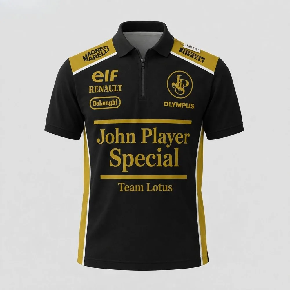 Team Lotus Renault 1986 John Player Special Collection - Quarter Zip Jersey - Image 3