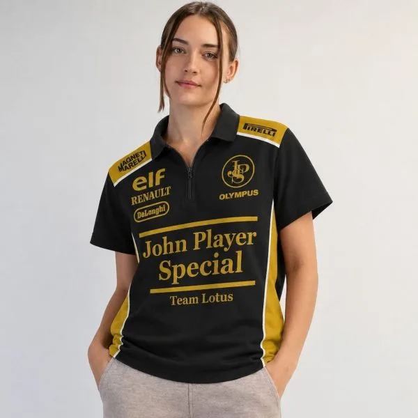 Team Lotus Renault 1986 John Player Special Collection - Quarter Zip Jersey - Image 5