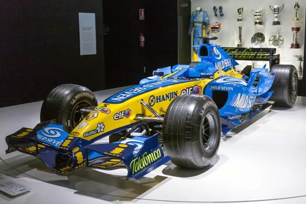 Fernando Alonso 2005 Renault R25 F1 Car at Museo y Circuito Fernando Alonso