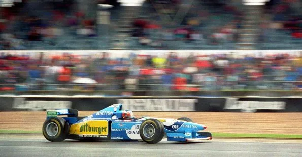 Michael Schumacher Benetton B195 at the 1995 British Grand Prix Silverstone