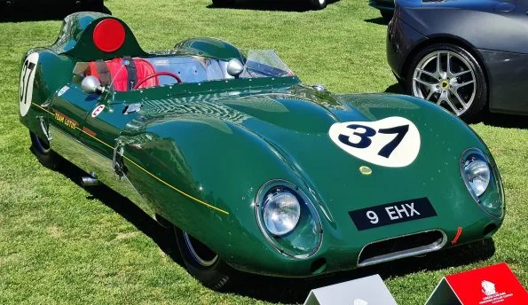 Steve McQueen racing a Lotus Eleven in Southern California modified classes (1959)