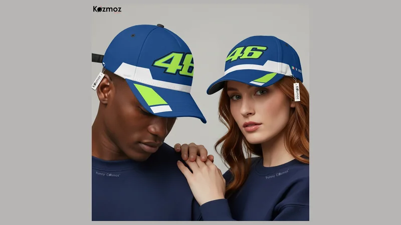 Valentino Rossi Racing Cap 46 Yamaha MotoGP Racing Hat tribute headwear
